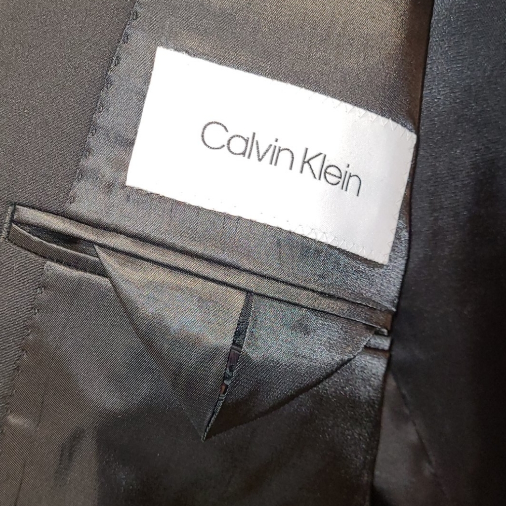 Calvin Klein wool blazer stretch black - Picture 9 of 12